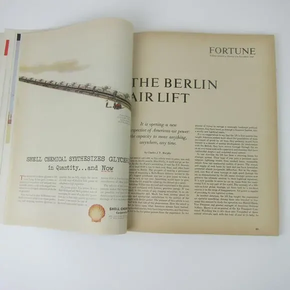 Vintage FORTUNE Magazine November 1948 Oldsmobile, Packard, Lincoln, Zippo Ads - Picture 13 of 16